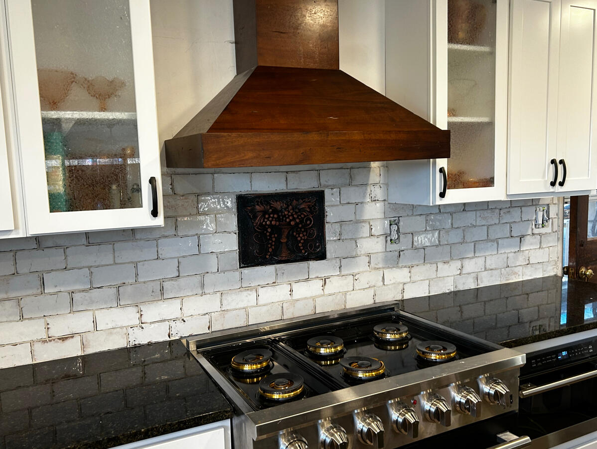 Kitchen Remodel Custom Tile Granite Countertops Custom Rangehood